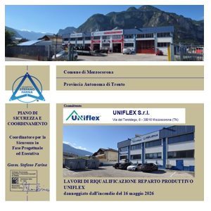 UNIFLEX: LAVORI DI RIQUALIFICAZIONE REPARTO PRODUTTIVO